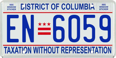 DC license plate EN6059