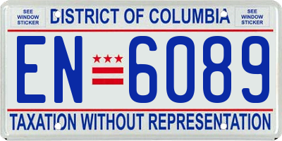 DC license plate EN6089