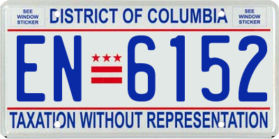 DC license plate EN6152