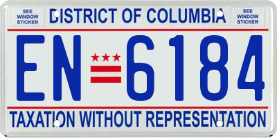 DC license plate EN6184