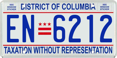 DC license plate EN6212