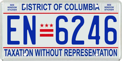 DC license plate EN6246