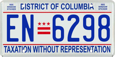 DC license plate EN6298