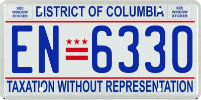 DC license plate EN6330