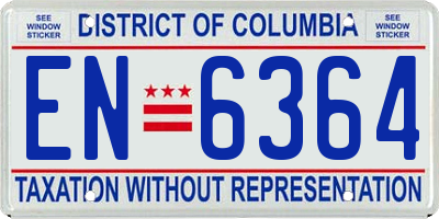 DC license plate EN6364