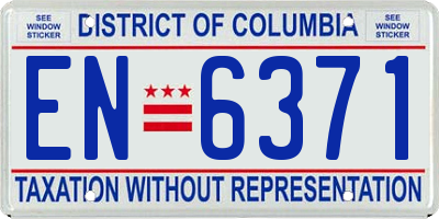 DC license plate EN6371