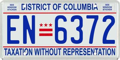 DC license plate EN6372