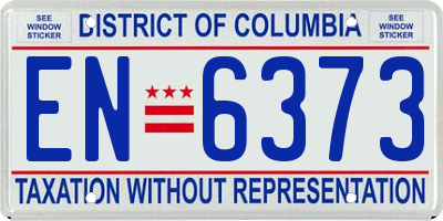 DC license plate EN6373