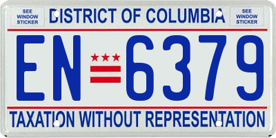 DC license plate EN6379