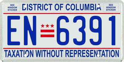DC license plate EN6391
