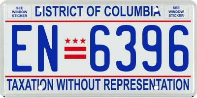 DC license plate EN6396