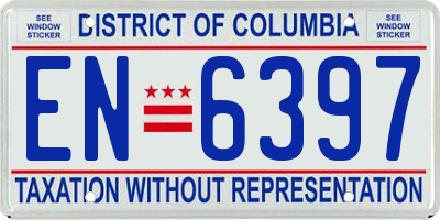 DC license plate EN6397