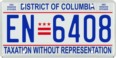 DC license plate EN6408