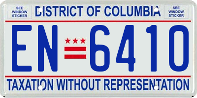 DC license plate EN6410