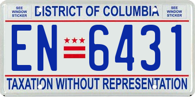 DC license plate EN6431