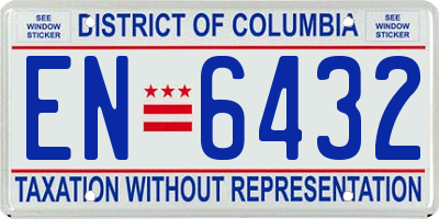 DC license plate EN6432