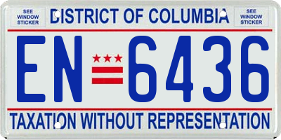 DC license plate EN6436