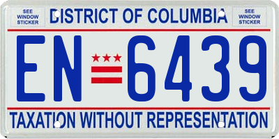 DC license plate EN6439