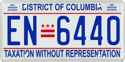 DC license plate EN6440