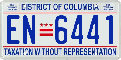DC license plate EN6441
