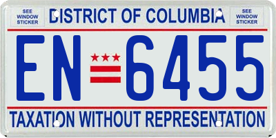 DC license plate EN6455