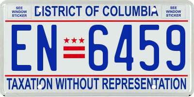 DC license plate EN6459
