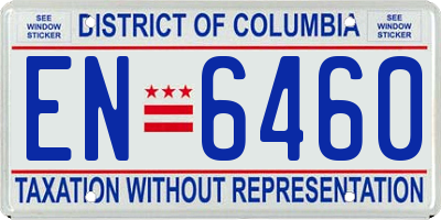DC license plate EN6460