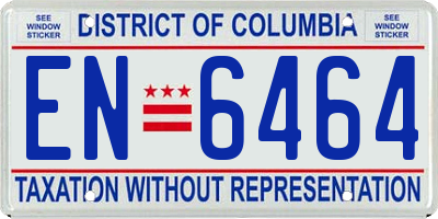 DC license plate EN6464