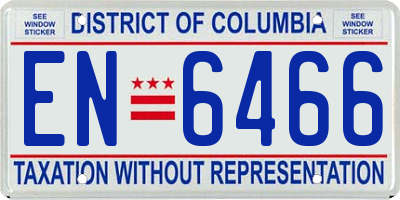 DC license plate EN6466