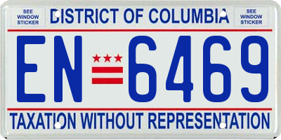 DC license plate EN6469