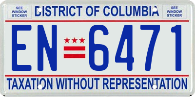 DC license plate EN6471
