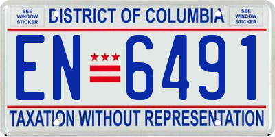 DC license plate EN6491