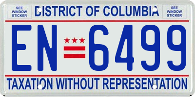 DC license plate EN6499