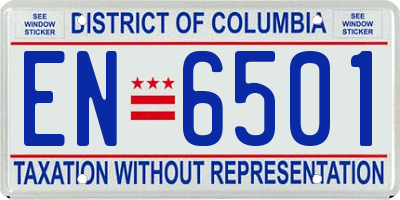 DC license plate EN6501