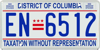 DC license plate EN6512