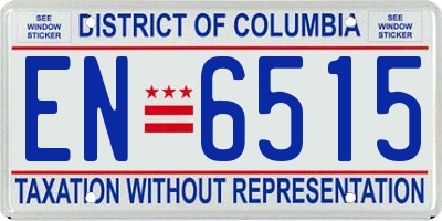 DC license plate EN6515