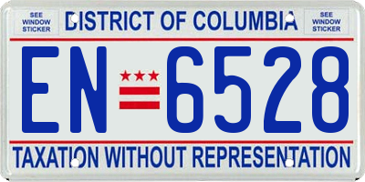DC license plate EN6528