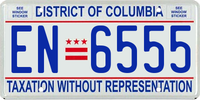 DC license plate EN6555
