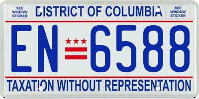 DC license plate EN6588