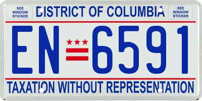 DC license plate EN6591