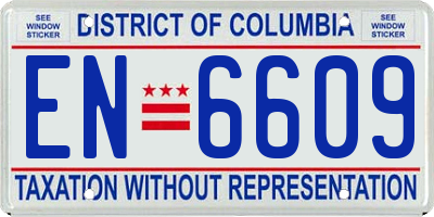 DC license plate EN6609