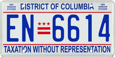 DC license plate EN6614