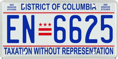 DC license plate EN6625