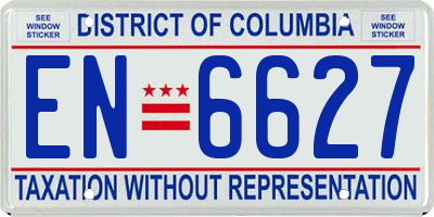DC license plate EN6627