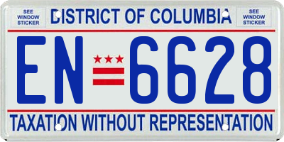 DC license plate EN6628