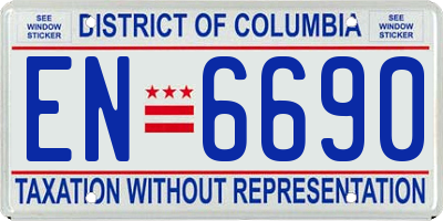 DC license plate EN6690