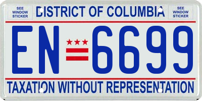 DC license plate EN6699