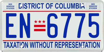 DC license plate EN6775