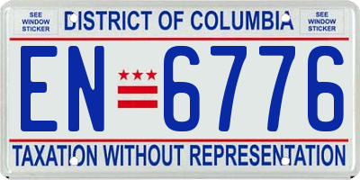 DC license plate EN6776