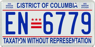 DC license plate EN6779